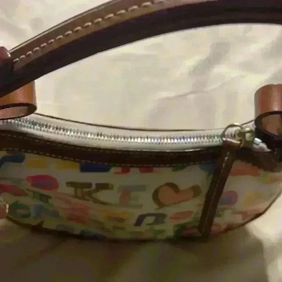 Dooney & Bourke Shoulder Bag w/ Rainbow Zipper - Picture 3 of 11